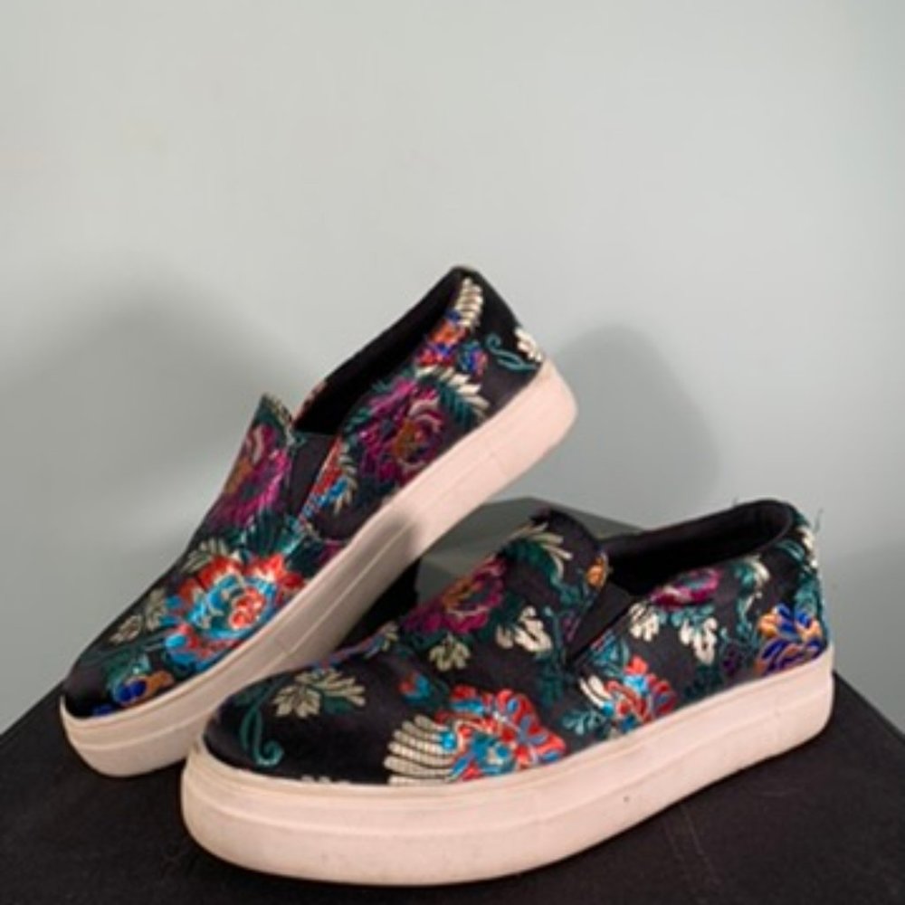 Brash Embroidered Slip On Sneakers